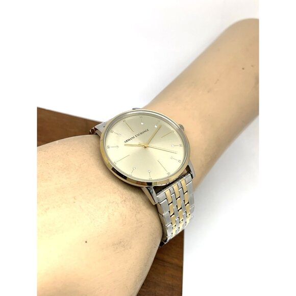 Armani Exchange Women's Watch AX5595 Quartz Two Tone Stainless Steel 36mm - Picture 6 of 14